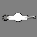 Key Clip W/ Key Ring & 1 3/8" Circle Key Tag